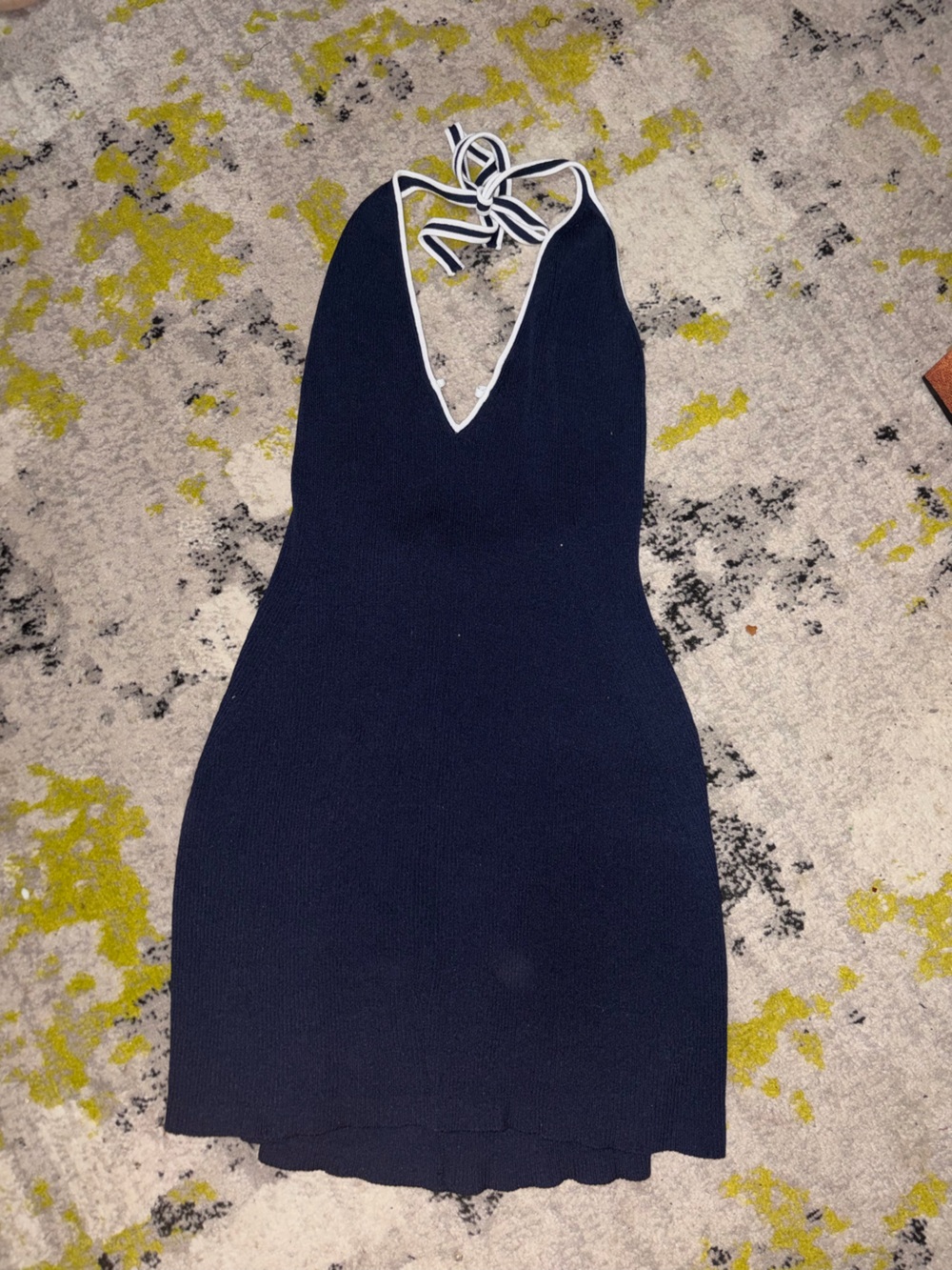 wild fable Navy Blue Halter Dress